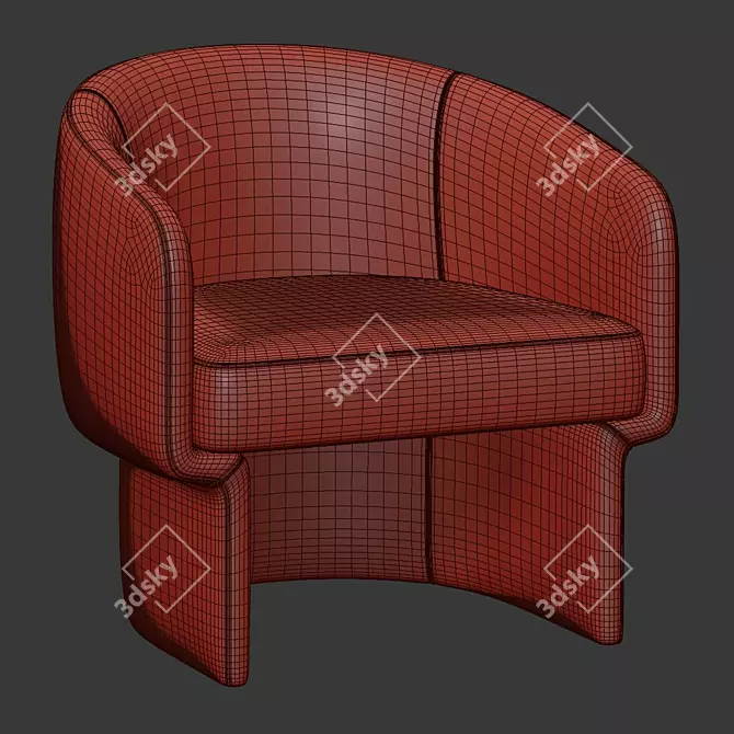 Elegant Franco Chair: Modern Design 3D model image 5