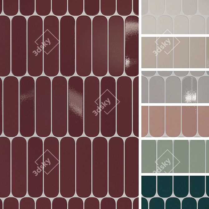 Elegant Grace Wall Tiles 3D model image 1