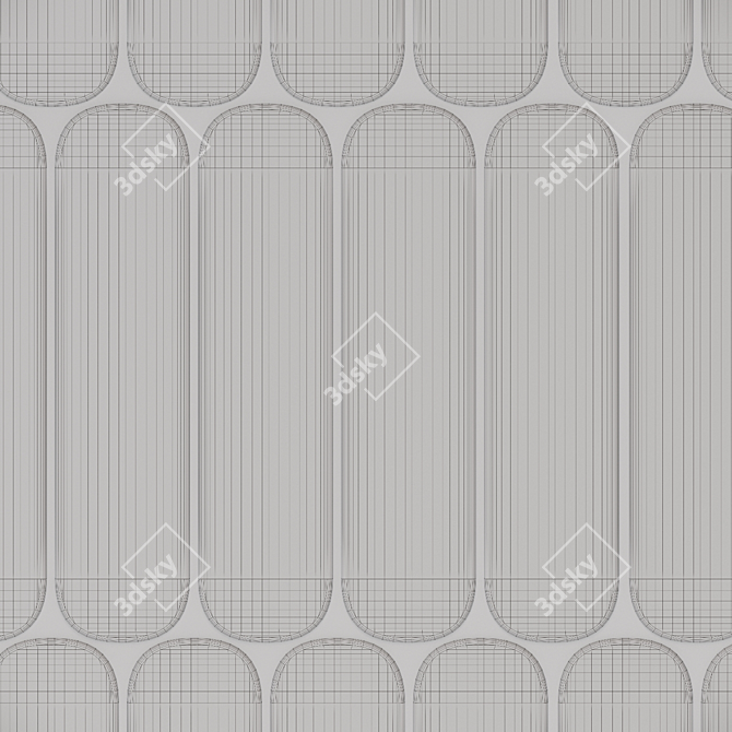 Elegant Grace Wall Tiles 3D model image 3