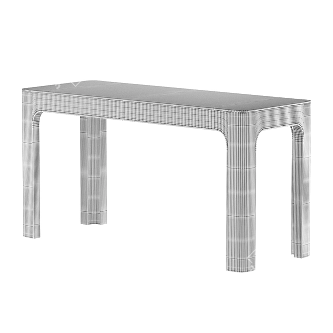 Elegant Palms Desk by Crate and Barrel 3D model image 3