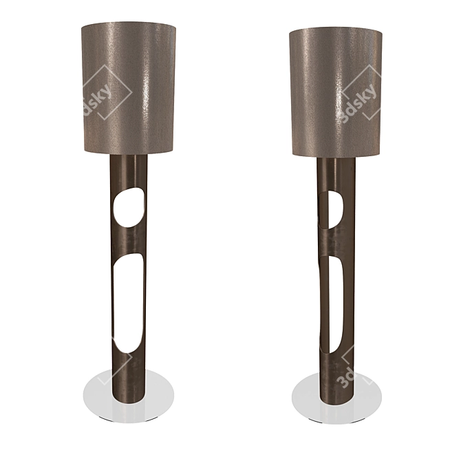 Elegant Beaune Floor Lamp 3D model image 1