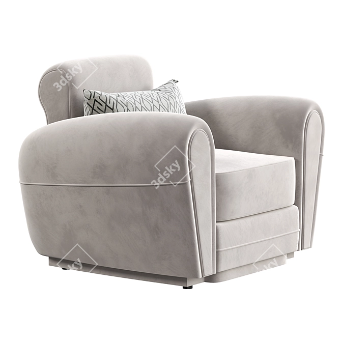 Modern KALLIO Armchair: Stylish Comfort. 3D model image 3