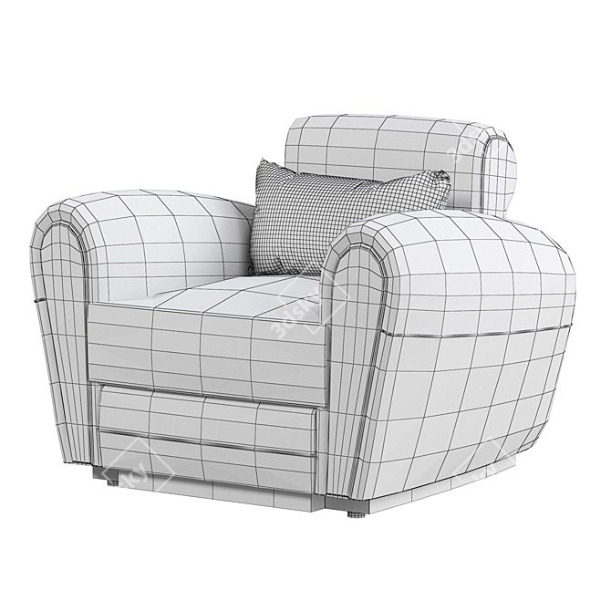 Modern KALLIO Armchair: Stylish Comfort. 3D model image 7