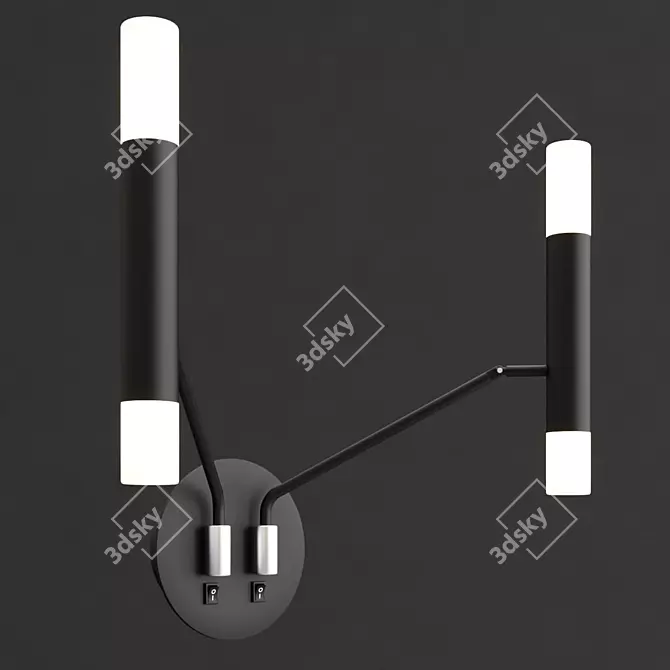 Elegant Maytoni MOD620WL-04B Wall Light 3D model image 1