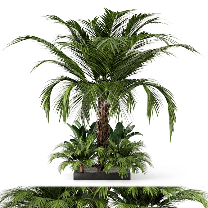 Exquisite Outdoor Plant Set 3D model image 2