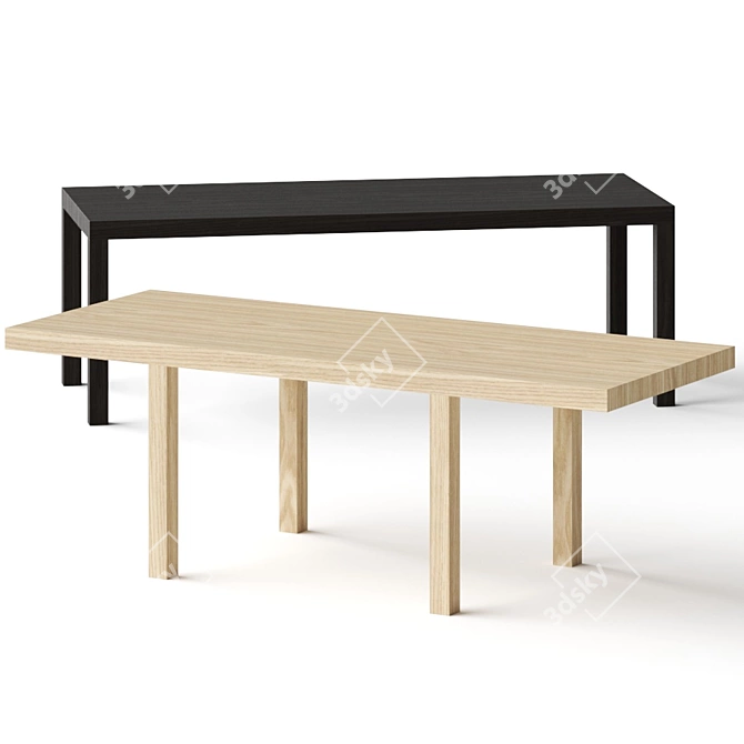 Versatile Camping Dining Tables in SDC LAB Design 3D model image 1