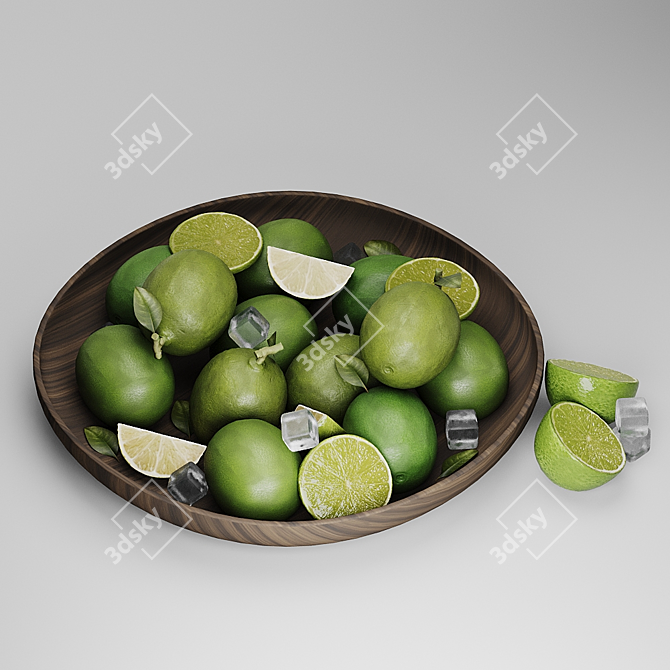 Zesty Lime Variety for Refreshing Delights 3D model image 1