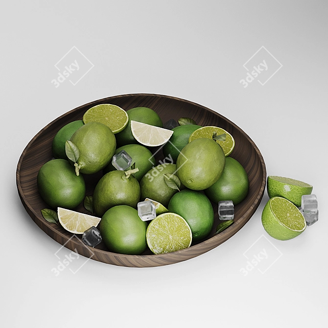 Zesty Lime Variety for Refreshing Delights 3D model image 6