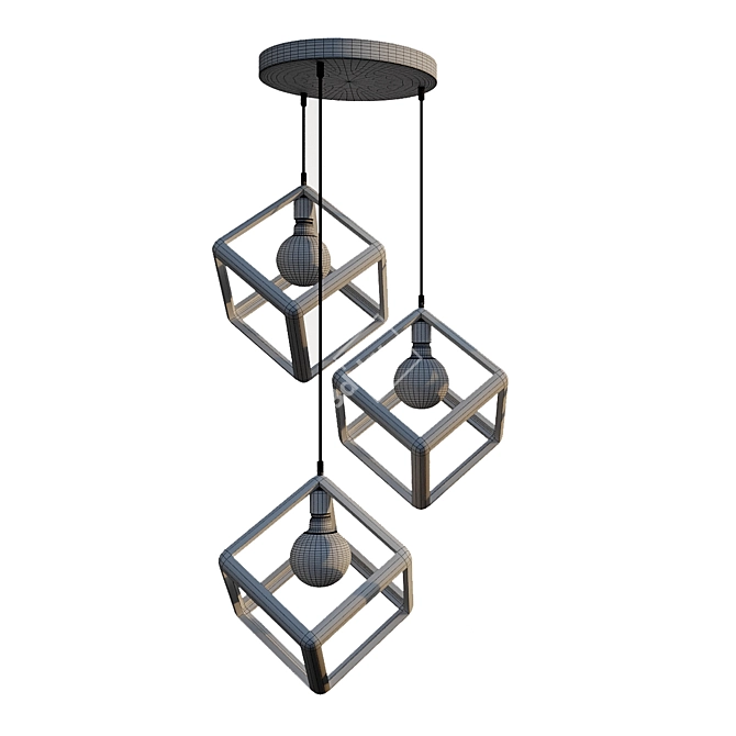 Elegant Selo Chandeliers 3D model image 6