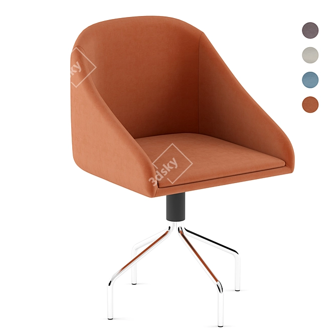 Modern 3D Chair Design 3D model image 1