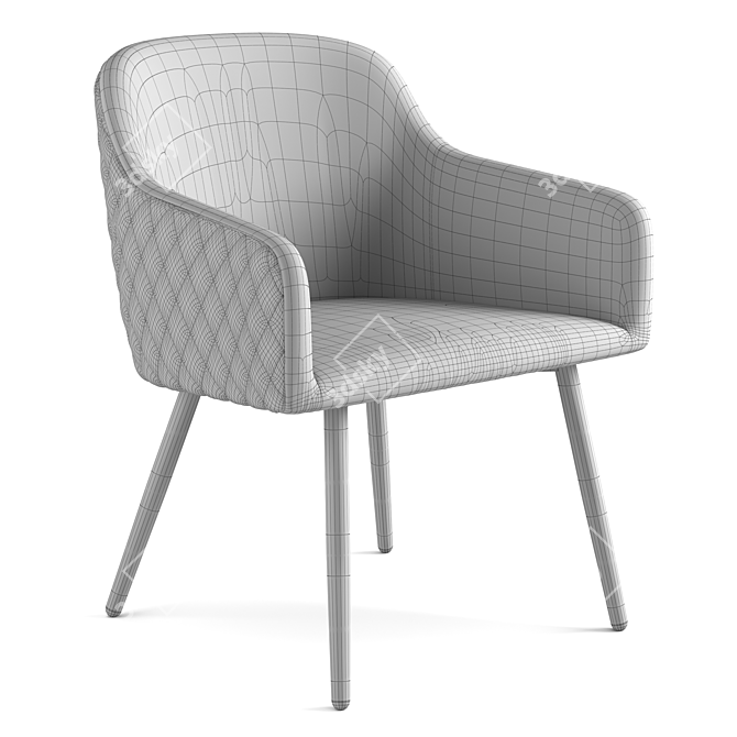 3DS Max 2014 + OBJ+FBX: High-Poly Chair 3D model image 4