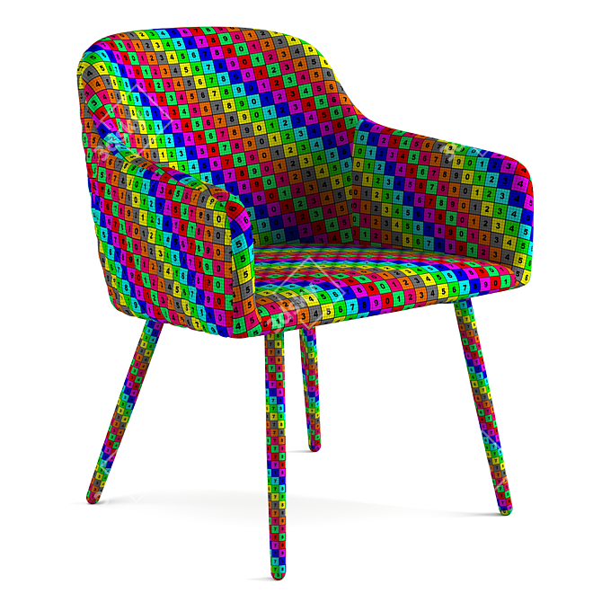 3DS Max 2014 + OBJ+FBX: High-Poly Chair 3D model image 5