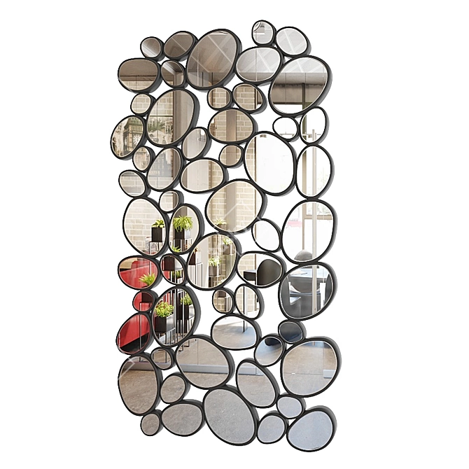 Modern Orianne Mirror: Chic Loft Design 3D model image 1