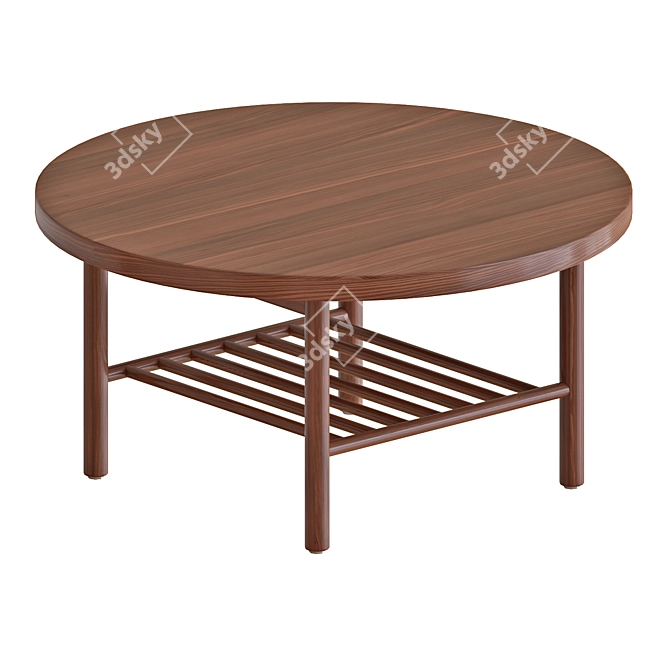 Stunning Listerby Brown Coffee Table 3D model image 1