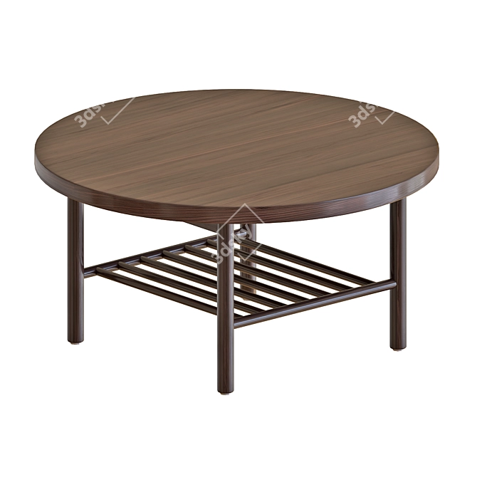 Stunning Listerby Brown Coffee Table 3D model image 2