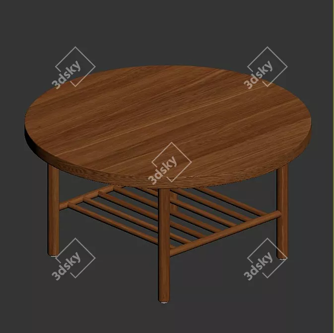 Stunning Listerby Brown Coffee Table 3D model image 5