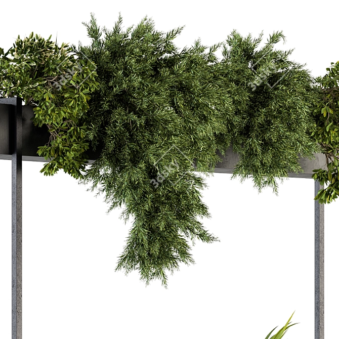 Elegant Greenery Display: Indoor Plant Box Stand 3D model image 3