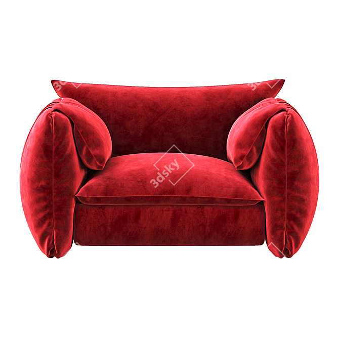 Cozy Costes Oversized Armchair 3D model image 2