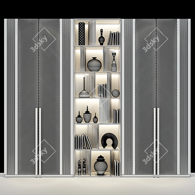 Cabinet Furniture 0362: Elegant Storage Solution 3D model image 2