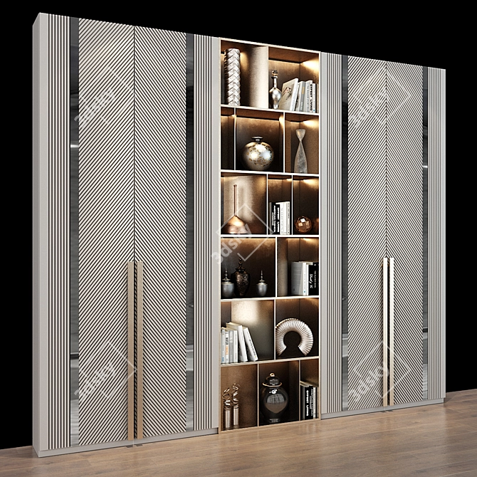 Cabinet Furniture 0362: Elegant Storage Solution 3D model image 3