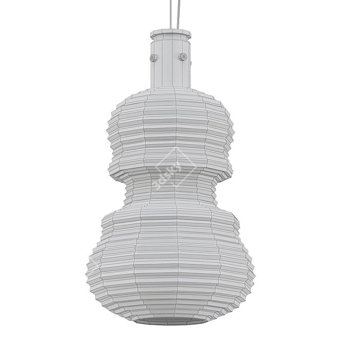 Golden Melodies Pendant Lights 3D model image 2