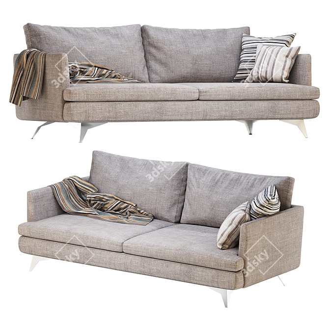 DURESTA Meridian: Elegant and Versatile Sofa 3D model image 1