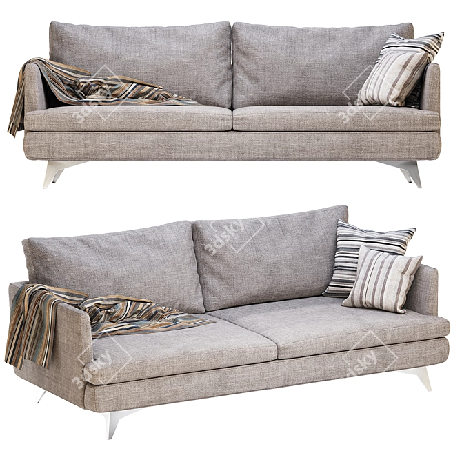 DURESTA Meridian: Elegant and Versatile Sofa 3D model image 2