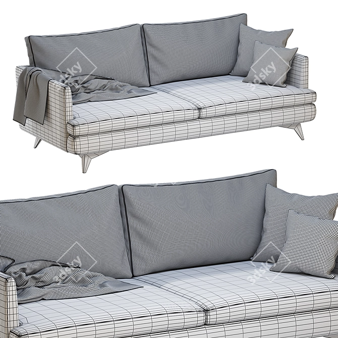 DURESTA Meridian: Elegant and Versatile Sofa 3D model image 5