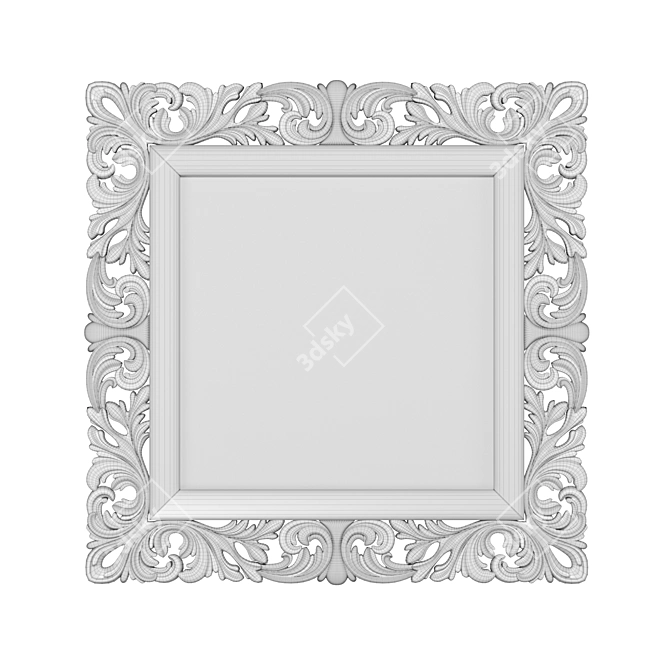 Baroque Filigree Mirror by MO.WA 3D model image 2