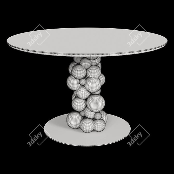 Kronco Molekula: Stylish Ceramic Dining Table 3D model image 2