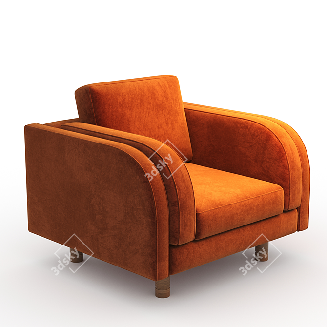 Italian Style Moreno Chair: Elegant and Comfortable 3D model image 1