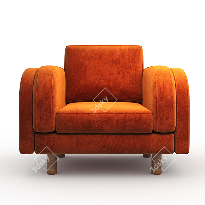 Italian Style Moreno Chair: Elegant and Comfortable 3D model image 2