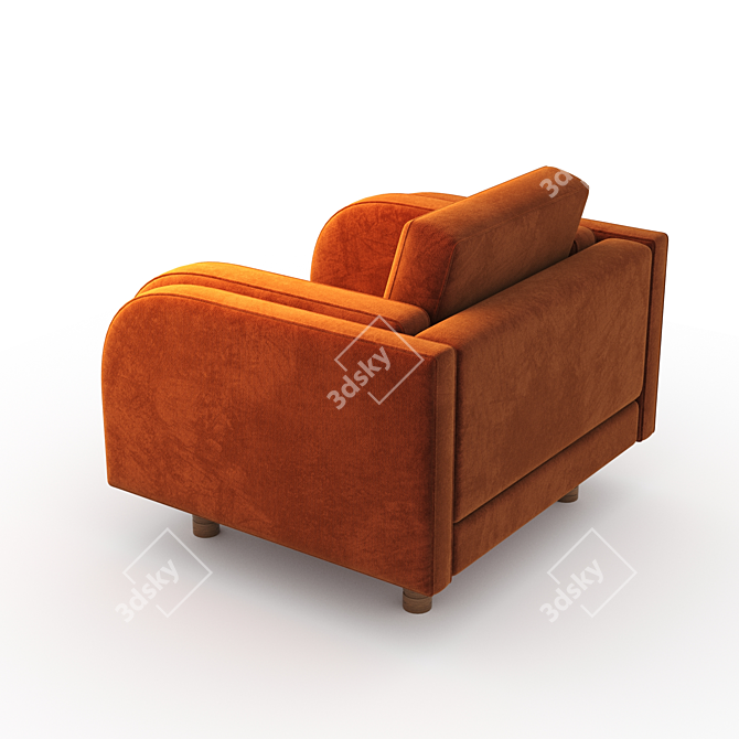 Italian Style Moreno Chair: Elegant and Comfortable 3D model image 4