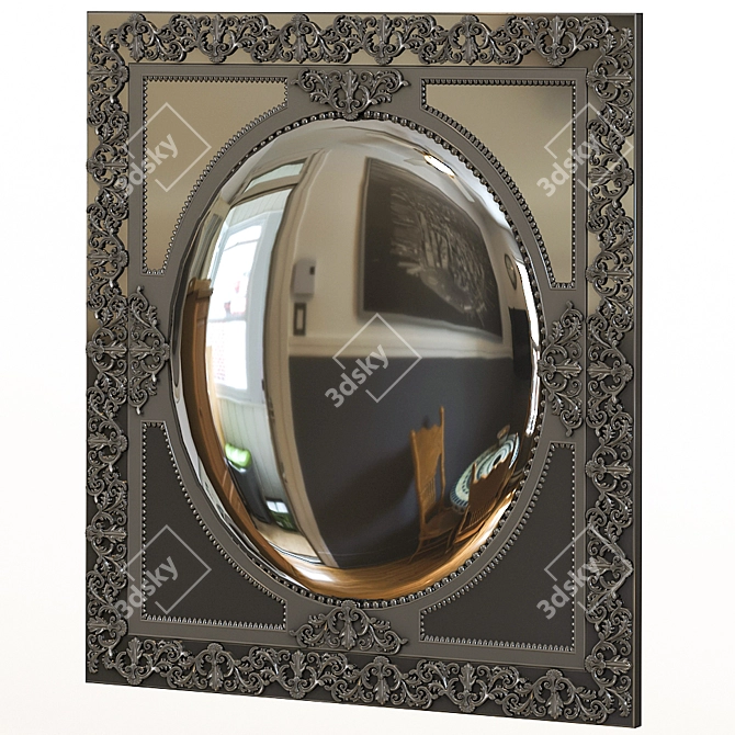 Reflective Metal Mirror - 3ds Max 2016 + V-ray 3D model image 2