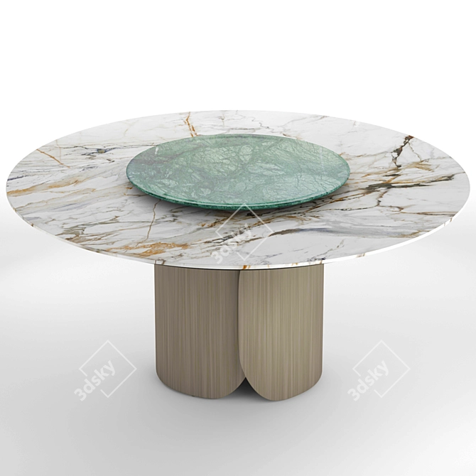 Oscar Round Table: Elegant and Modern 3D model image 6