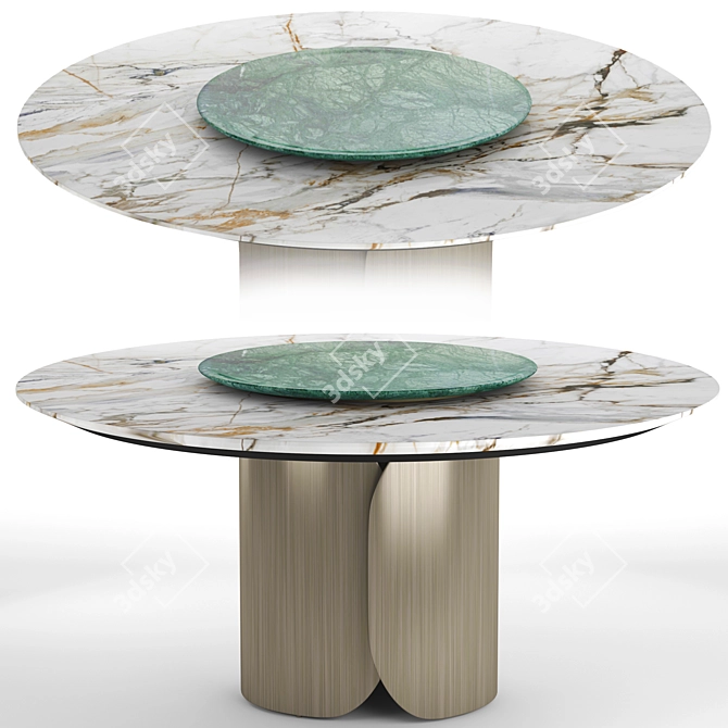 Oscar Round Table: Elegant and Modern 3D model image 7