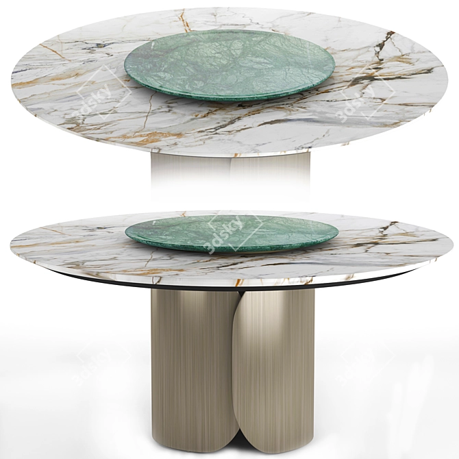 Oscar Round Table: Elegant and Modern 3D model image 9