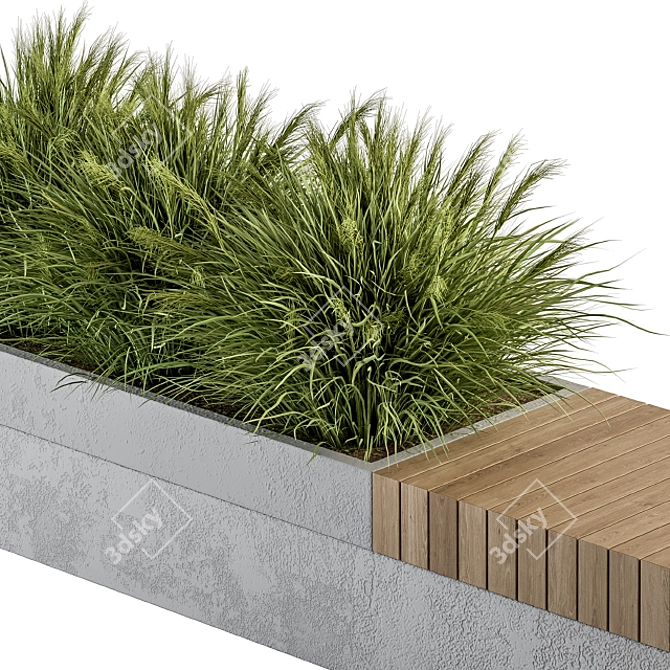 Urban Oasis Bench Set 3D model image 3