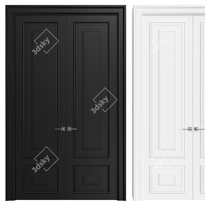 Interior Door - Contemporary Design 3D model image 1