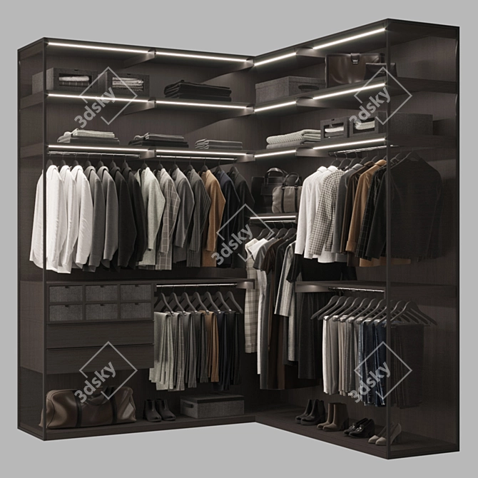 Designer Clothing Collection 3D model image 2