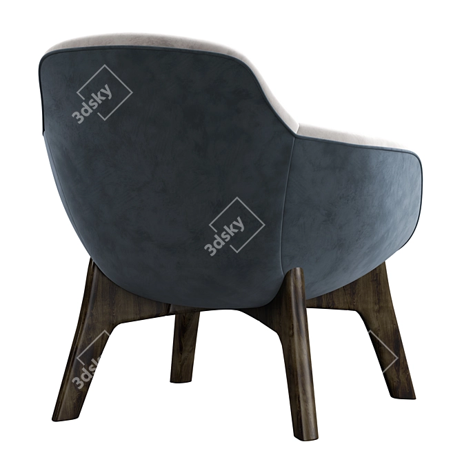 GHIRLA Modern Armchair: Stylish, Versatile, Luxury 3D model image 4