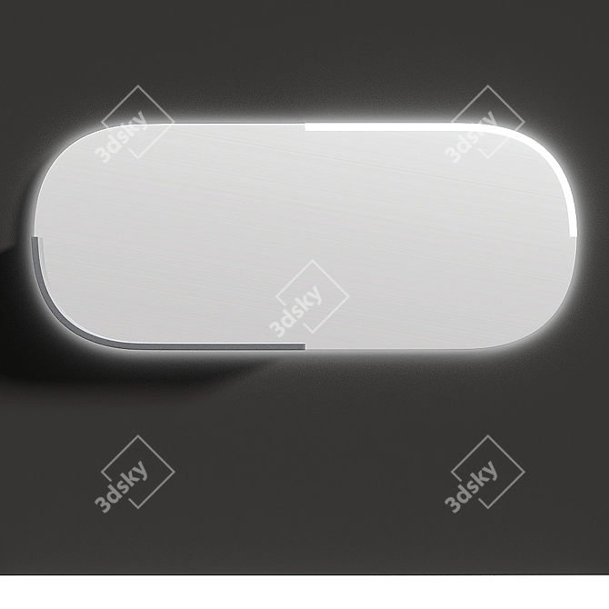 Apika OM Mirror with Shelf 3D model image 2