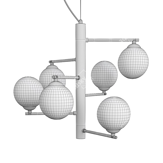 Willa Hanging Light Fixture 3D model image 2