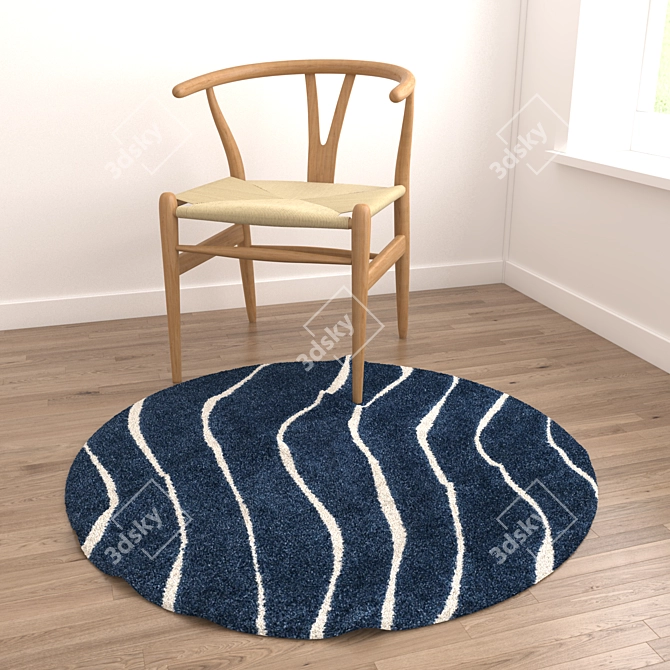 Round Rugs Set - Versatile and Realistic 3D model image 4