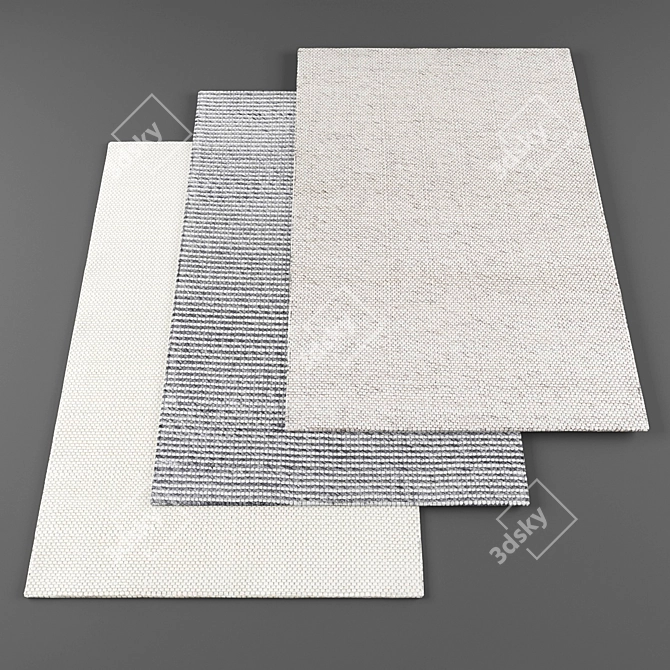 High Resolution Rugs Set 3D model image 1