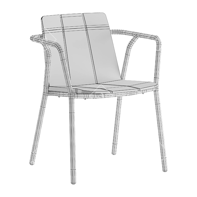 Title: Blu Dot Offline Outdoor Chair 3D model image 3