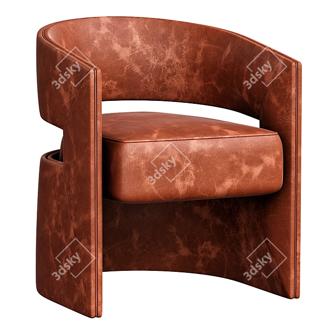 Elegant Ergonomic Silla Chair 3D model image 1