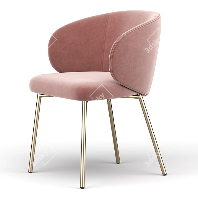 Sleek Tuka Chair: Modern Design 3D model image 4