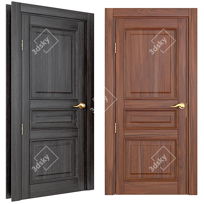 LIGNUM Wooden Doors 3D model image 1