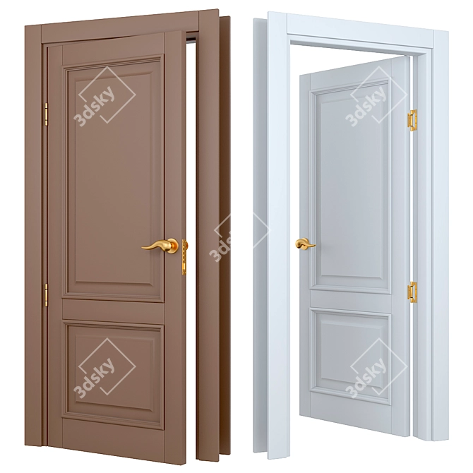 LIGNUM Modern Doors 3D model image 6